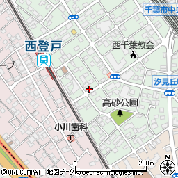 千葉県千葉市中央区汐見丘町5-17周辺の地図