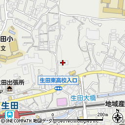 バースシティ生田周辺の地図