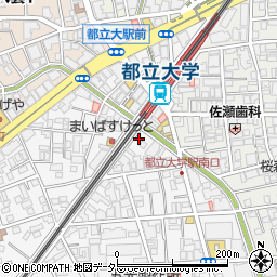 東京都目黒区中根2丁目13-21周辺の地図