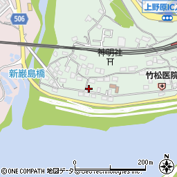 山梨県上野原市新田1156-2周辺の地図