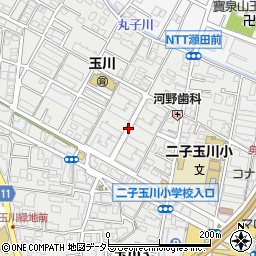 東京都世田谷区玉川4丁目13周辺の地図