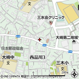 東京都品川区大崎2丁目7-19周辺の地図