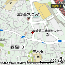 東京都品川区大崎2丁目7-6周辺の地図