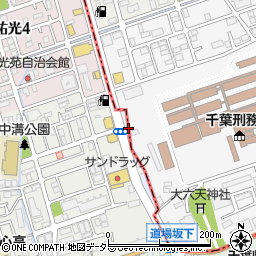 千葉県千葉市中央区道場北町周辺の地図