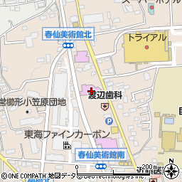 南アルプス市立美術館周辺の地図