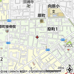東京都目黒区原町1丁目23-1周辺の地図
