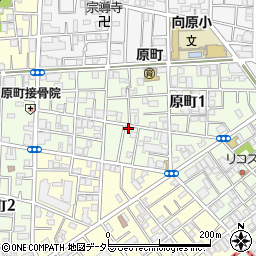 東京都目黒区原町1丁目23-13周辺の地図