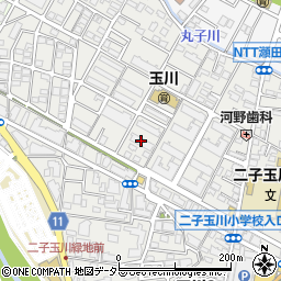 東京都世田谷区玉川4丁目17周辺の地図