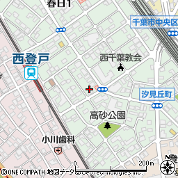 千葉県千葉市中央区汐見丘町9-1周辺の地図