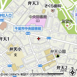 千葉県千葉市中央区弁天2丁目11周辺の地図