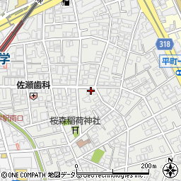 東京都目黒区平町1丁目13-23周辺の地図