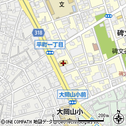 木曽路碑文谷店周辺の地図