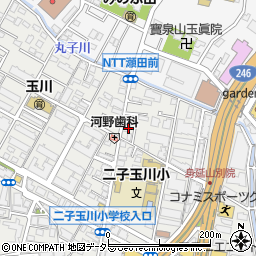 東京都世田谷区玉川4丁目8周辺の地図