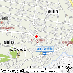 細山東公園周辺の地図