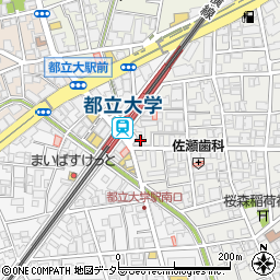 みずほ銀行都立大学駅前支店周辺の地図