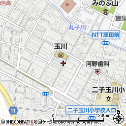 東京都世田谷区玉川4丁目周辺の地図
