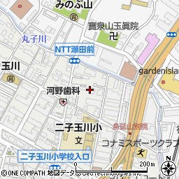 東京都世田谷区玉川4丁目9周辺の地図