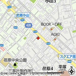 モスバーガー武蔵小山店周辺の地図
