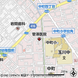 菅澤医院周辺の地図