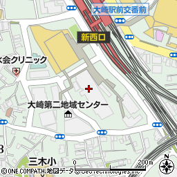 ファミマ大崎駅西口ビル店周辺の地図