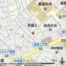 東京都品川区荏原2丁目周辺の地図