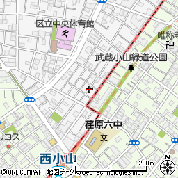 東京都目黒区目黒本町5丁目5周辺の地図