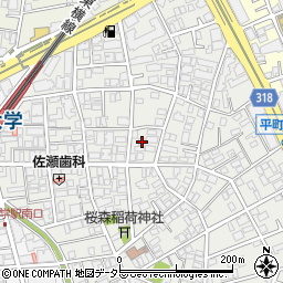 東京都目黒区平町1丁目12-10周辺の地図