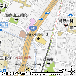 うさぎのしっぽフース（ｈｕｓ）　二子玉川店周辺の地図