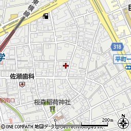 東京都目黒区平町1丁目12-3周辺の地図