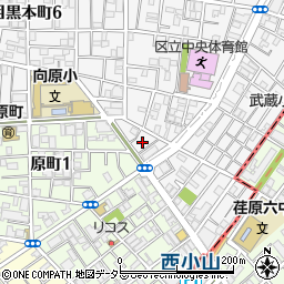 東京都目黒区目黒本町5丁目24周辺の地図