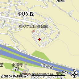 山梨県大月市賑岡町ゆりケ丘27周辺の地図