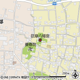 巨摩八幡宮周辺の地図