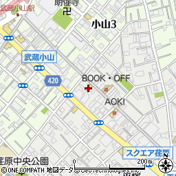 ファミリーマート武蔵小山パルム店周辺の地図