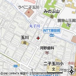 東京都世田谷区玉川4丁目14周辺の地図