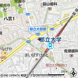 三井住友銀行都立大学駅前支店周辺の地図