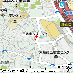 東京都品川区大崎2丁目周辺の地図