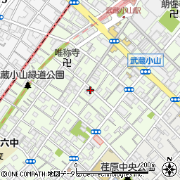 東京都品川区小山4丁目周辺の地図