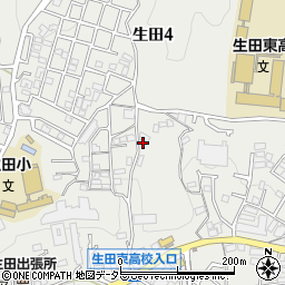 ラヴィ生田周辺の地図