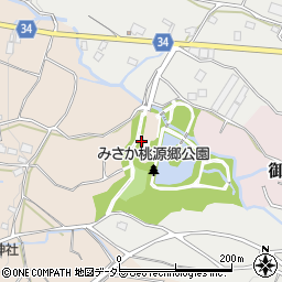 みさか桃源郷公園トイレ周辺の地図