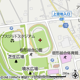 日世南アルプススタジアム（櫛形総合公園陸上競技場）周辺の地図