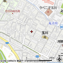 東京都世田谷区玉川4丁目22周辺の地図