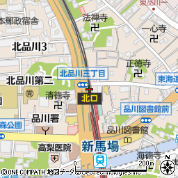 ドトールコーヒーショップ京急新馬場店周辺の地図
