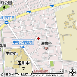 東京都世田谷区中町4丁目周辺の地図