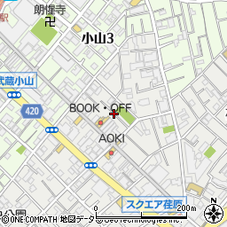 東京都品川区荏原3丁目周辺の地図
