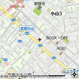 きらぼし銀行武蔵小山支店 ＡＴＭ周辺の地図