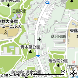 東京都多摩市落合周辺の地図