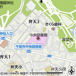 千葉市中央区　生涯学習センター周辺の地図