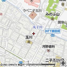 東京都世田谷区玉川4丁目15周辺の地図