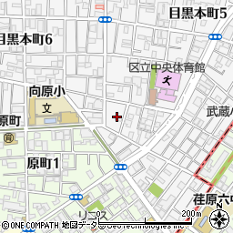東京都目黒区目黒本町5丁目25周辺の地図