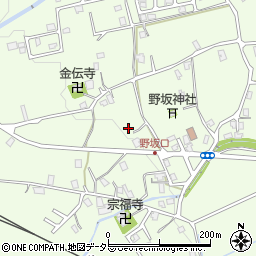 福井県敦賀市野坂周辺の地図